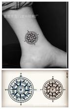 Body Art waterproof temporary tattoos for men women fashion 3d compass design flash tattoo sticker Free Shipping HC-127