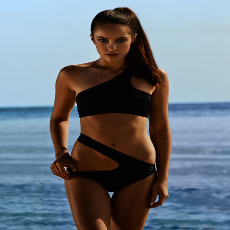 2015 explosion models in Europe and America sexy swimsuit bikini swimsuit solid color high grade free