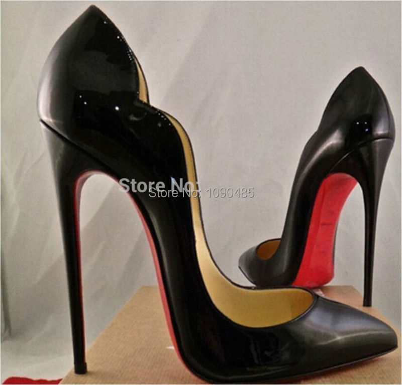 black red bottom high heels