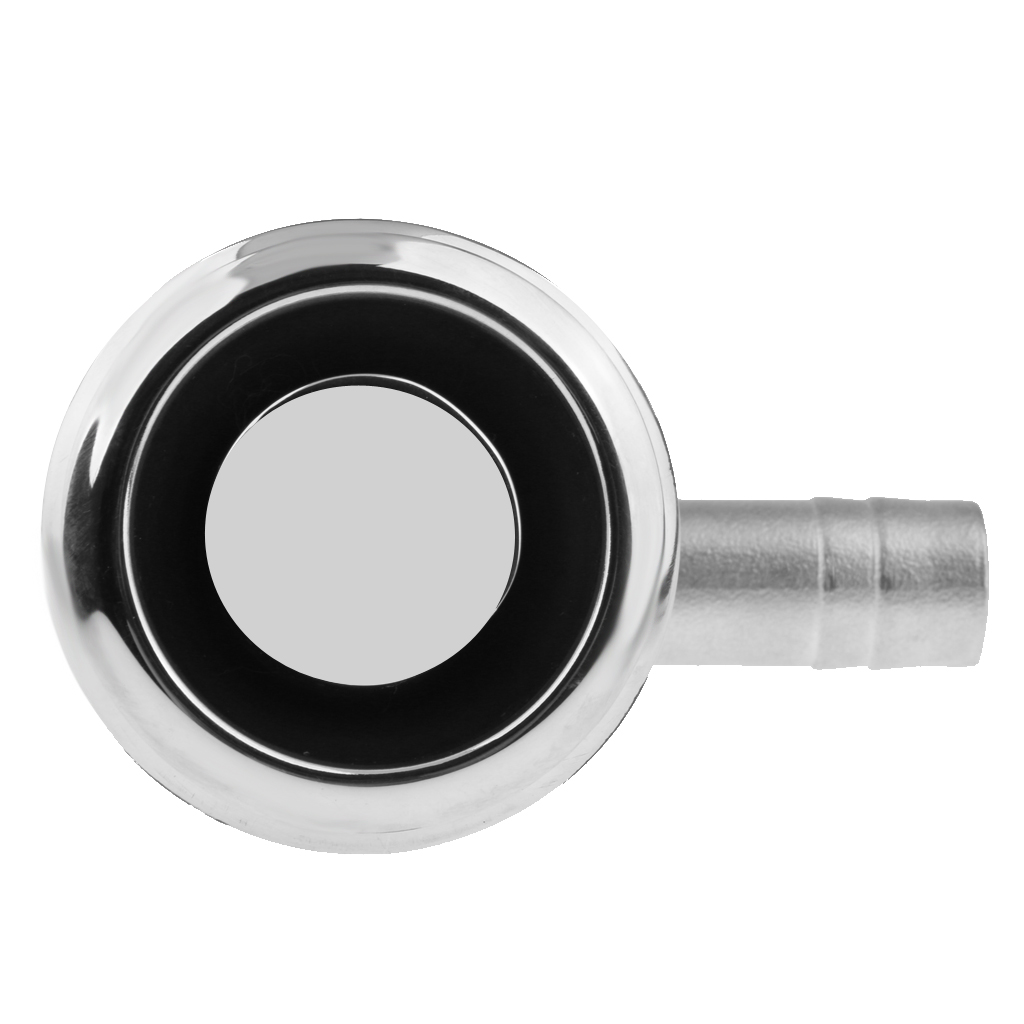 Stainless Marine Boat Fuel Gas Tank Vent Flush Mount 90 Degree Fit 5/8