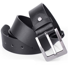 Newly Design Mens Accessory Leather Single Prong Belt Business Casual Metal Buckle Waist Blets July14