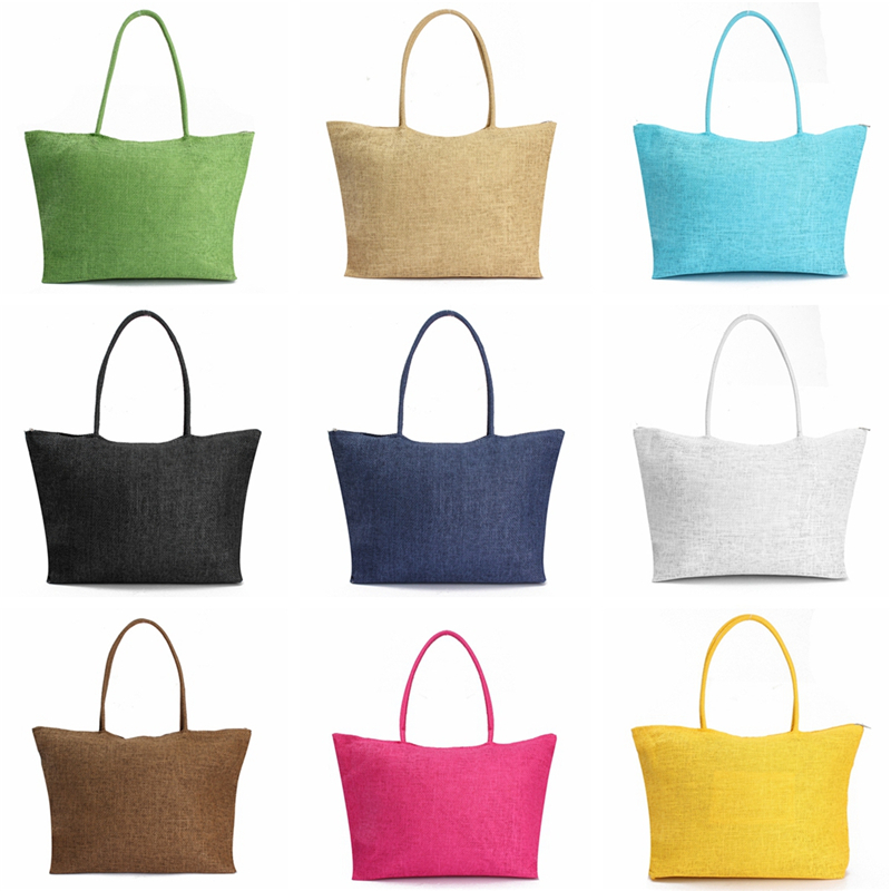 2015 Hot New Design Straw Weave Woven Shoulder Tote Shopping Beach Bag Purse Handbag Popular Summer Style Gift FreeShipping N770