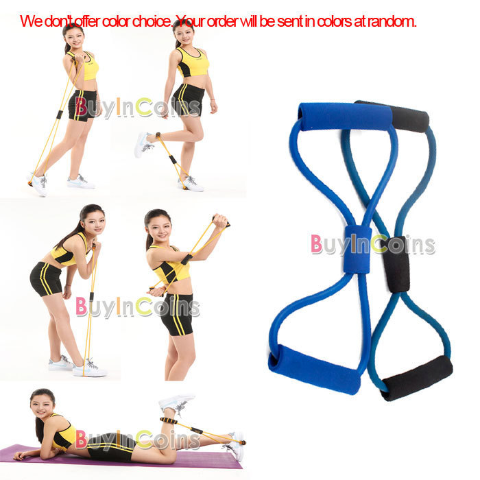 2pcs lots Hot Sale Resistance Bands Tube Workout Exercise for Yoga exercise fast shipping