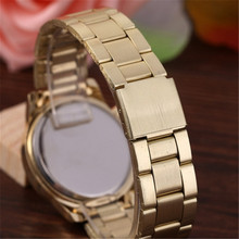 Luxury Brand Design CZ Diamond Geneva Watch Women Stainless Steel Casual Wristwatch Women Fashion Watches Relogio