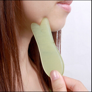 9cm Natural jade Slimming Fish shape Face Massage Scraping Plates Health Care Tool Whole Body Skin