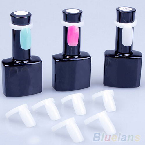 50 Pcs Polish UV Gel Color Pops Display Nail Art Ring Style Nail Tips 2MPT 2TTV
