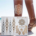 temporary tattoo Body art chain gold tattoo tatoo flash tattoo metallic tattoo jewelry temporary tattoost stickers