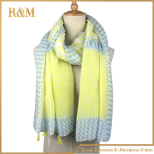 Amazing New Arrival plaid and stripe yellow Oversized font b Tartan b font Scarf Women Wrap