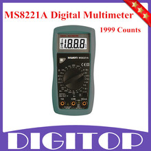 Súper ventas profesional MS8221A 1999 condes DIGITAL multímetros digitales envío gratis