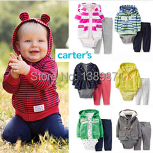 Hot Origina Carters baby boy girl clothing set Carters set baby suit retail conjuntos coat bodysuits