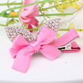 New Princess Crown Hairpins Baby Hair Accessories Resin Rhinestone Gliter Pearls Bowknot Barrette Party Cute Baby