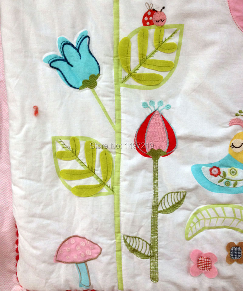 PH143 embroidery crib comforter sets (7)