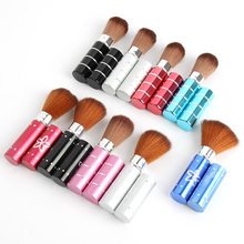 Wholesale Portable Pro Leopard Beauty Makeup Cosmetic Face Cheek Foundation Powder Brush