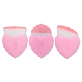 2017 NEW Pink Mermaid fish tail Heart Shaped Makeup Brush for Foundation Liquid Powder Blush Blending
