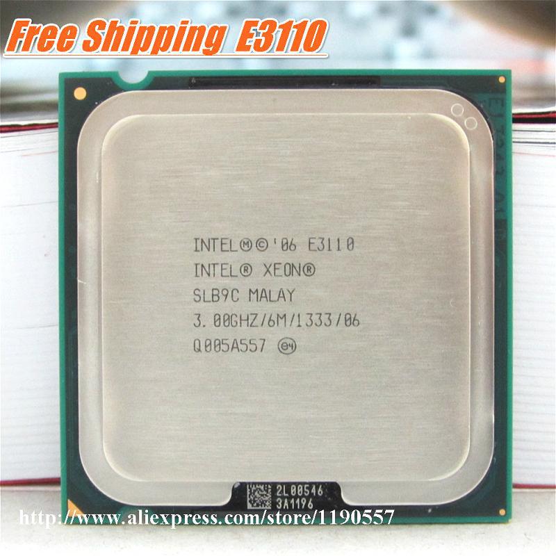  Intel Xeon E3110  ( 3.0  / LGA775 / 6  L2 /  /  1333  )  ,  Core 2 Duo E8400 