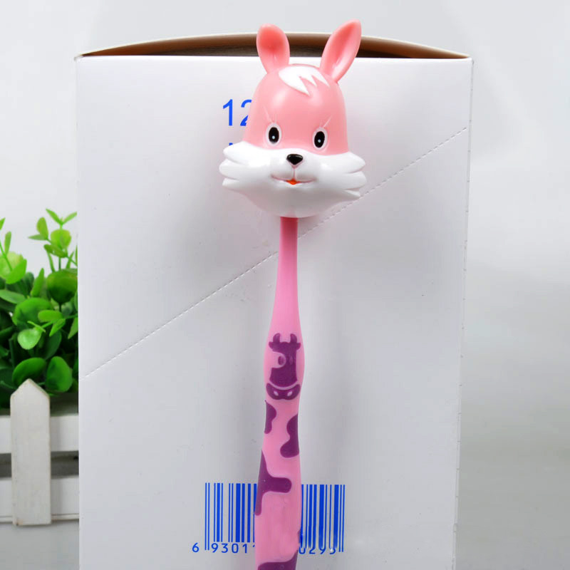 2-6 years old cartoon cows Rabbit Children\\\'s child toothbrush kid toothbrush for little boy girl tooth brush toddler teethbrush 8