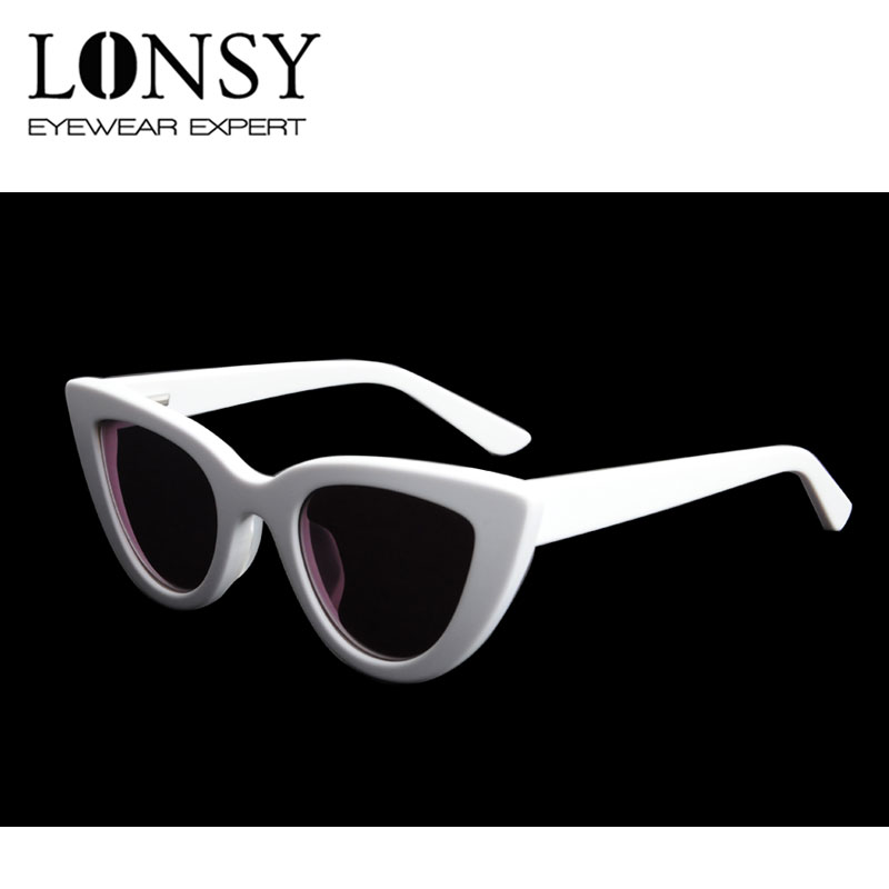 White CAT EYE Sunglasses Women Glasses High Quality 2016 ...