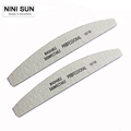 2Pcs Nail File Buffer 100 180 lime a ongle nagel vijlen Grey Nail Files Sanding Nails