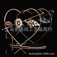 Love type iron wine rack wine rack wine prop golden bronze rose gold