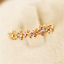 1pcs Flower Finger Rings Women Girls Gold/Silver Flower Surround Ring For Party Fashion Jewelry 2015 OD0034 157
