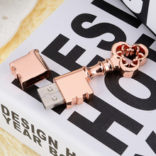 HOT USB Pen Drive Metal Pure Copper Heart Key Gift USB Flash Drive 512GB mini USB