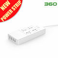 Original 360 Security Power Strip Outlet Socket Wide Version 4 USB Extension Socket High Power for