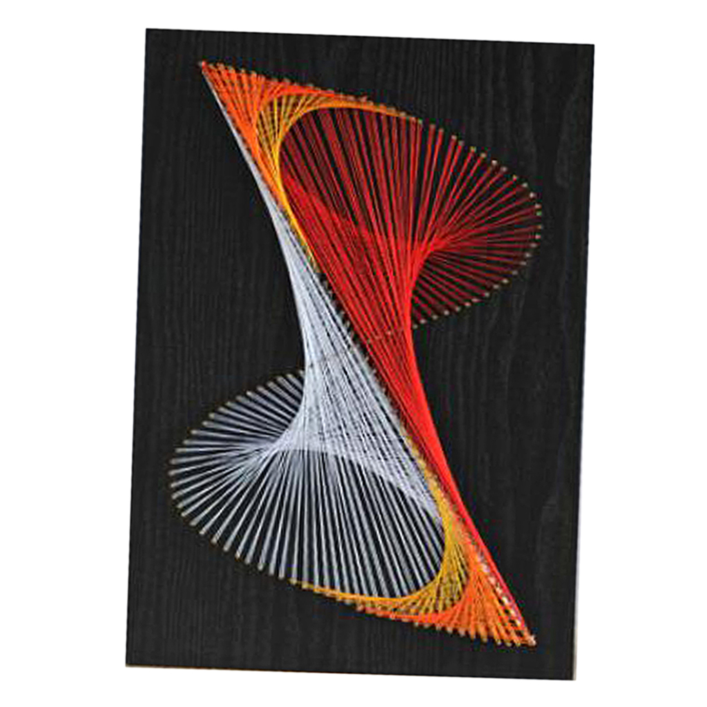 Wooden Nail String Art Kits for Kids 912 Girls Geometric Pattern with