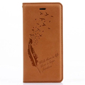 Magnetic Flip Wallet Case for iPhone 5S 6 6S Plus Freedom Birds Feather Fashion Quality PU