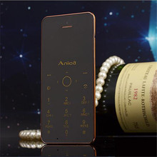 2015 New Fashion Bluetooth Dialer A6 Mini Phone Ultra Thin Card Mobile Phone MP3 FM Small
