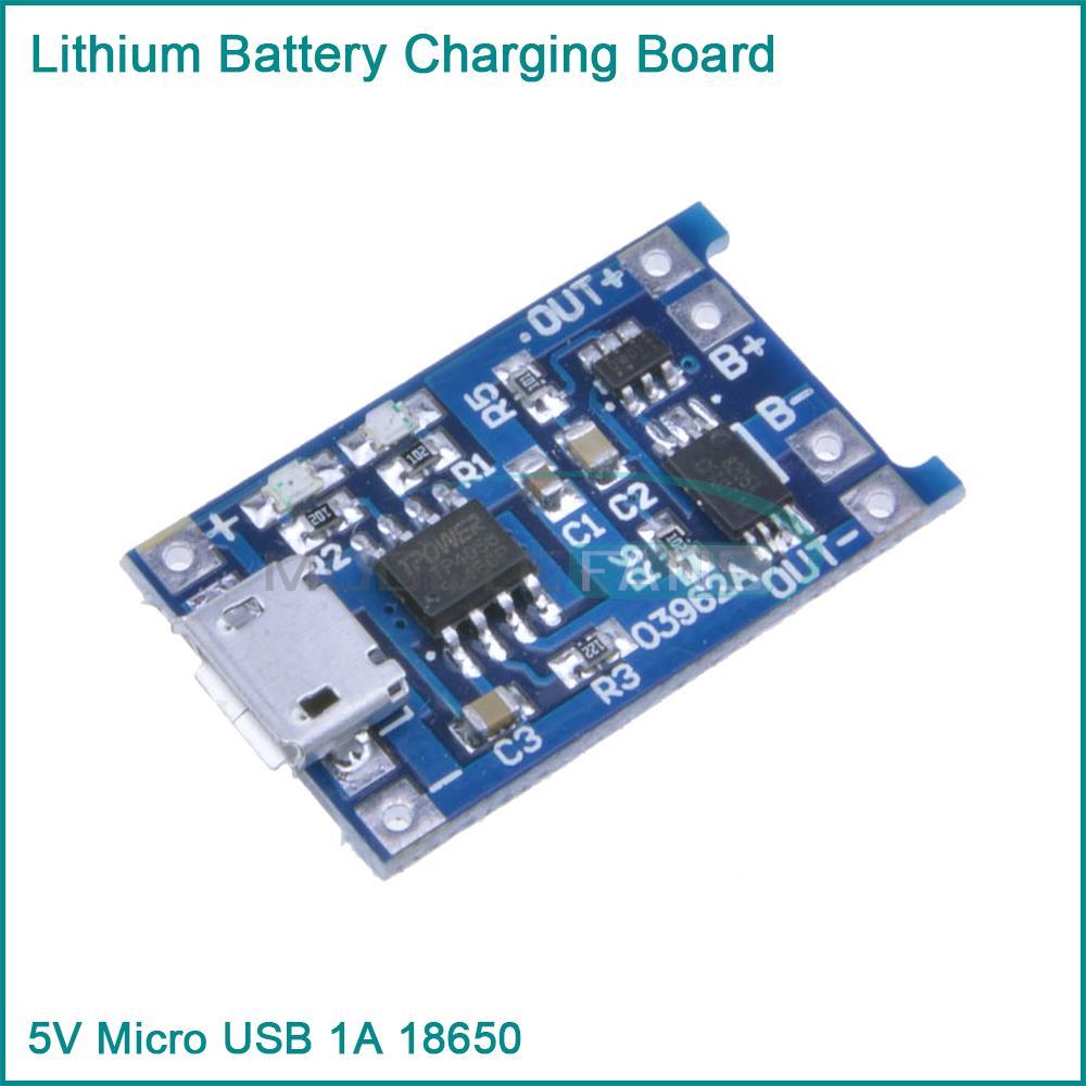 Micro USB 5V 1A 18650 Lithium Battery Charging Board Charger Protection Module