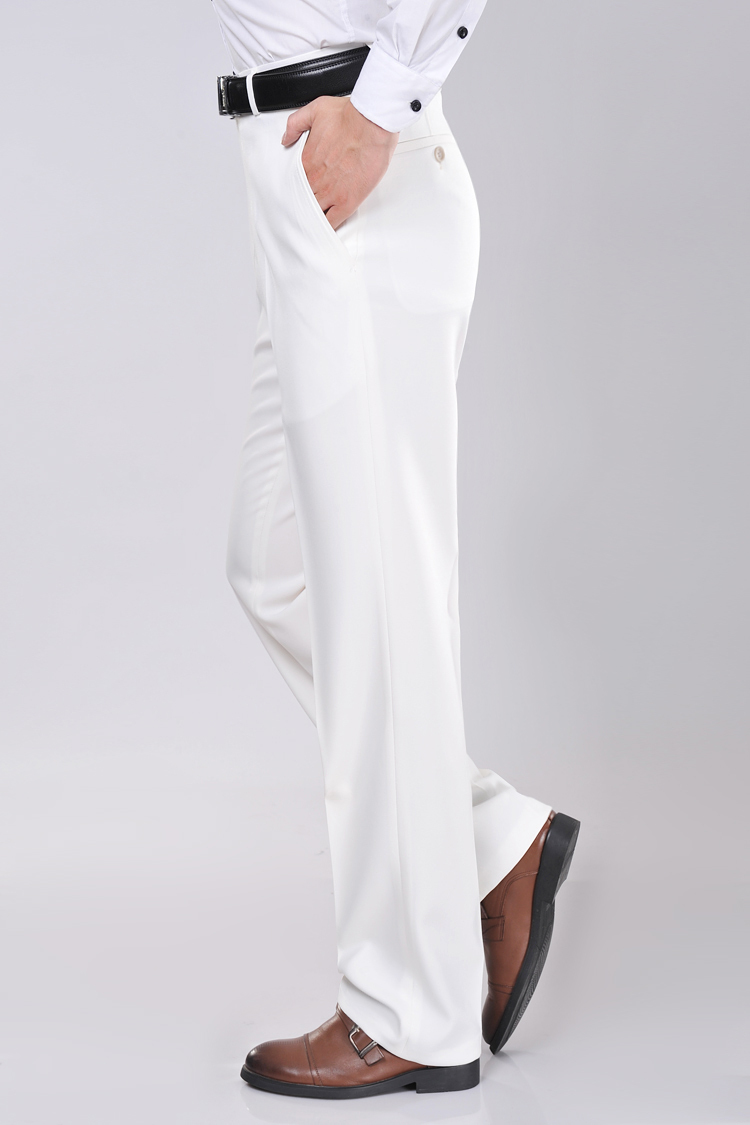 white formal pants