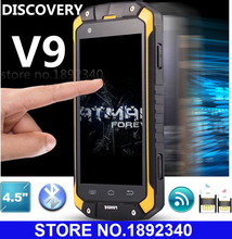Waterproof Discovery V9 Android 4.4 IP68 MTK6572 Dual Core 3G Cell phone 512MB+4GB 8MP 4.5 inch IPS GPS Dual Sim Multi language