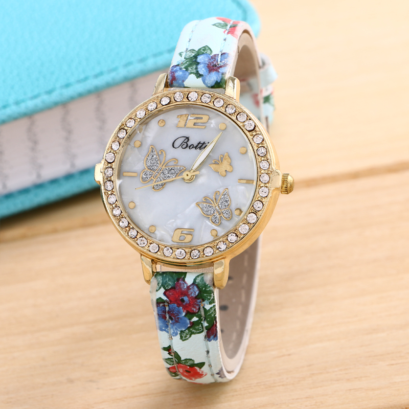 Fashion Quartz Watches,women watches 2015 Leather waterproof Sports diamond watches Casual Dress Wristwatches relogios feminino