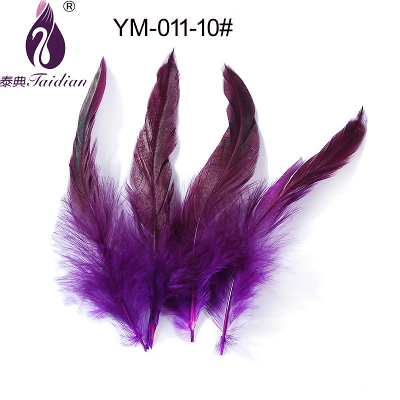 Natural rooster feather dyed plumage Ym-011-10#