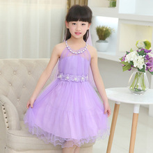NEW ! Girls summer casual bow lace dress Party Wedding Birthday Tutu Dresses Girls Princess Dress baby girl 12 years old clothes