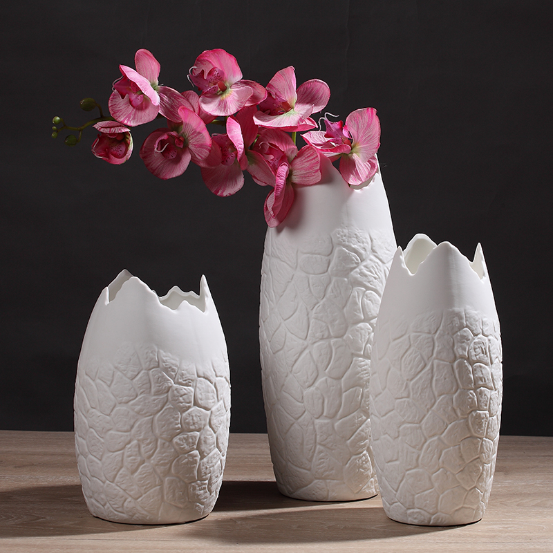 Здесь можно купить New Design Creative White Stone Pattern Flower Vase Home...