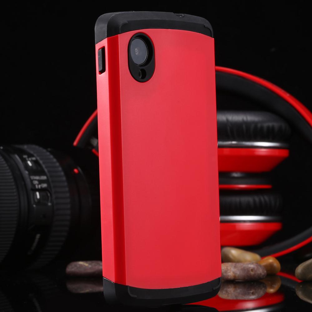 Slim Luxury Armor PC TPU Dual Layer Cool Case For LG Nexus5 Mobile Phone Accessories With