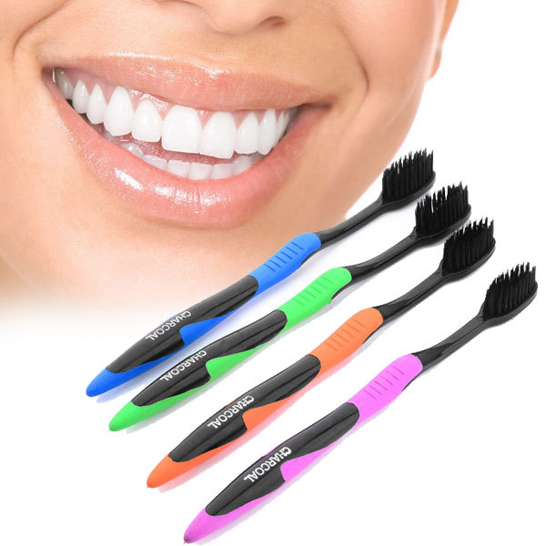 2015 Hot Sale 4Pcs Lot Bamboo Charcoal Toothbrush Wholesale Cheap Dental Care Soft Toothbrush Bamboo Charcoal