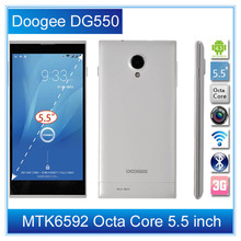 Original Doogee DAGGER DG550 Smartphone 5.5 inch OGS MTK6592 Octa Core 1.7GHz Android 4.4 1GB RAM 16GB ROM 3G WCDMA Cellphone