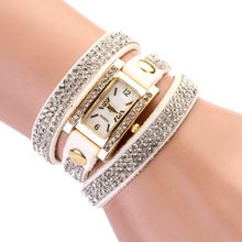 2016 New Women’s watch Luxury PU Leather Ladies Watch Casual Women Dress Watch Quartz Gold Wristwatch relogio feminino