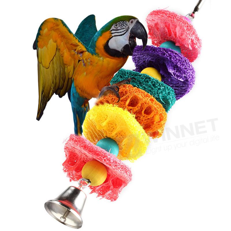 BIRD TOY parrot cage toys cages african grey cockatoo amazon conure
