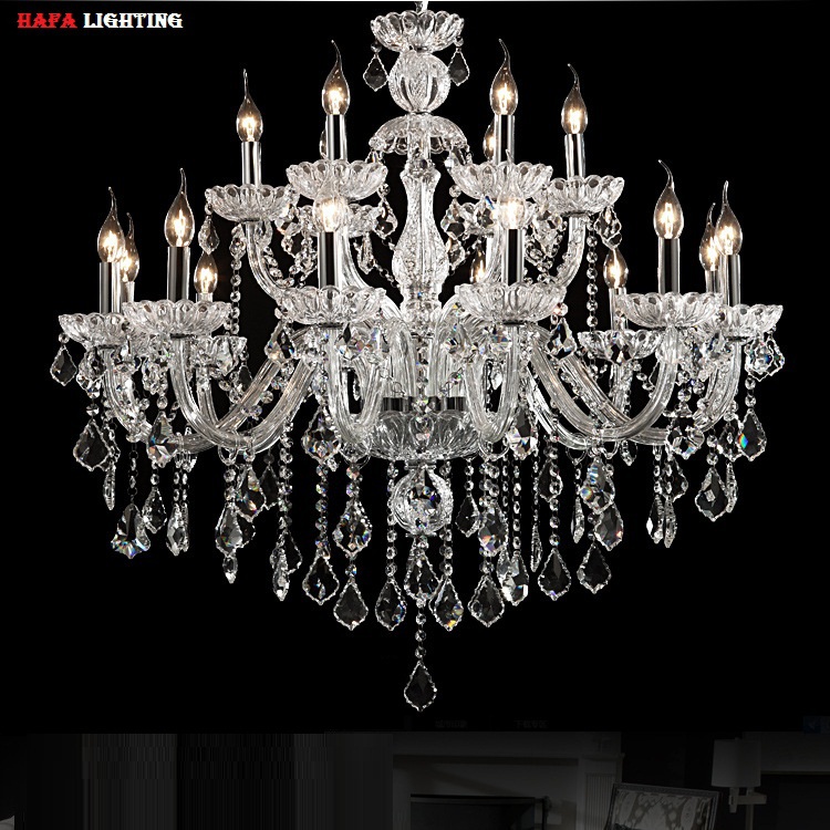 Free Shipping Large crystal chandelier 18 Arms Luxury crystal light Fashion chandelier crystal light Modern Large