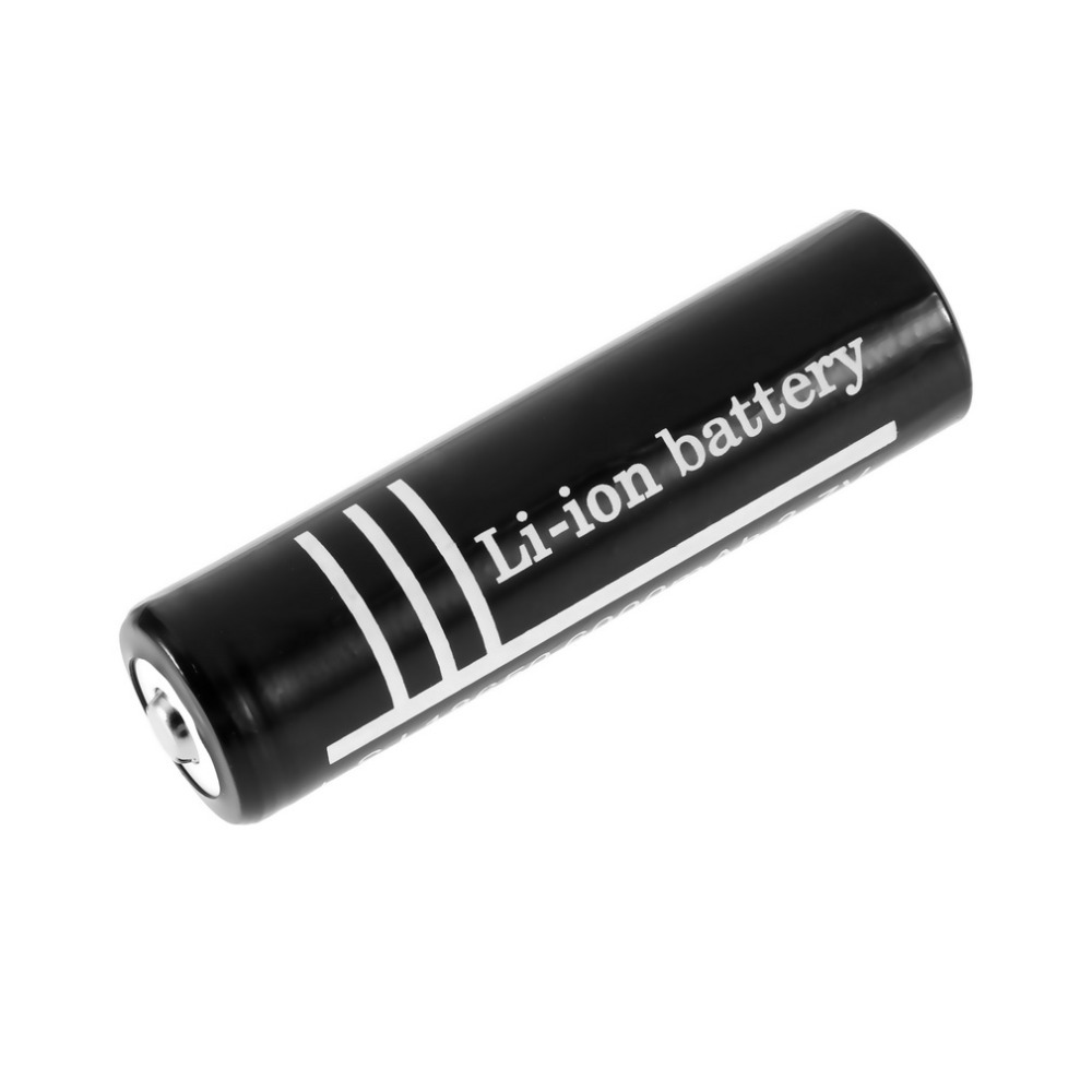2015 New 2 Pcs 3 7V 18650 Li ion lithium Rechargeable Battery 6000mAh for Flashlight for