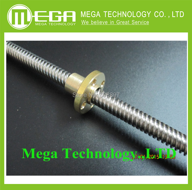 RepRap 3D Printer THSL 300 8D Lead Screw Dia 8MM Thread 8mm Length 300mm with Copper