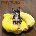 Plush 3D Fruit Bed For Pets Puppy Dog Cat Cushion Comfortable Banana Bed Pet Products