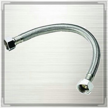 three holes 1 pair 20 Stainless Steel Flexible Water pipe double female cap G1 2 B