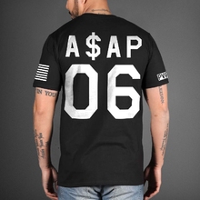 ASAP ROCKY 06 T Shirts Mens Hip Hop Basketball Sports Streetwear Hipster A$AP Tshirt Cotton Short Sleeve Summer Yeezy Yeezus