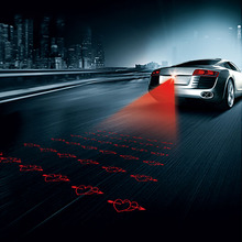 1 piece lot 12V Anti Fog Anti Collision Rear End Car Laser Led Car Rainproof Tail