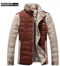 Khaki beige thicken warm short down-jacket men coat duck down mens winter jackets and coats casaco masculino plus size M – 3XL