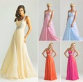 A Line Chiffon Sweetheart One Shoulder Beading Bridesmaid Dresses Wedding Party Dress Robe De Soiree Size